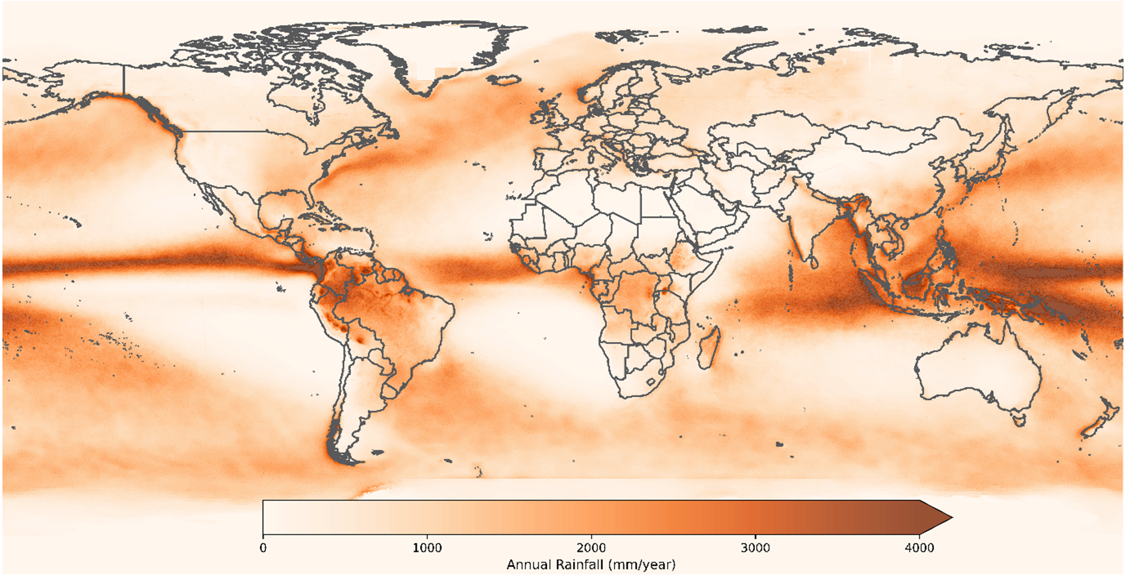 Annual Rainfall World Map Leading Edge Erosion