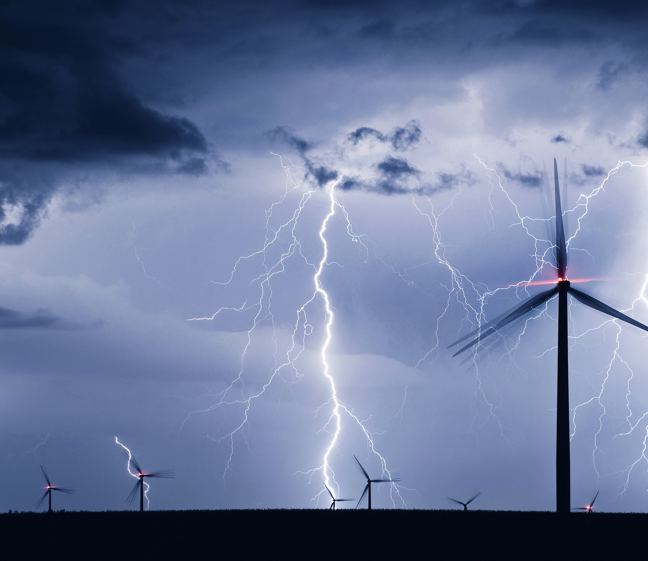 Polytech Lightning Protection Wind Turbines