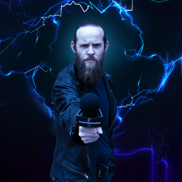 Thor On Lightning Background