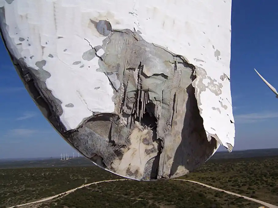 Lightning Damage Wind Turbine 1