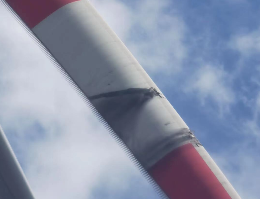 Lightning Damage Wind Turbine 2